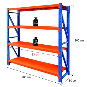 Storage shelf FORTIS LIGHT 200x200x50 base module