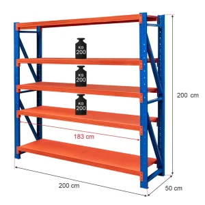 Storage shelf FORTIS LIGHT 200x200x50 base module