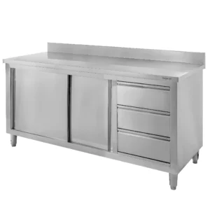 Stainless steel table 140x70x85cm