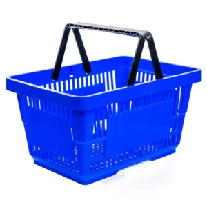 Mėlynas pirkinių krepšelis