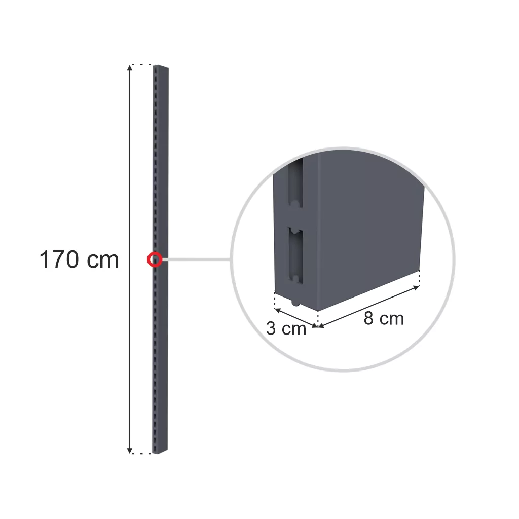 MAGO Lentynos stovas 170cm