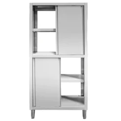 Stainless steel catering cabinet 80x50x180cm