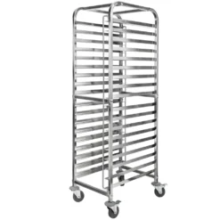 Stainless steel pallet trolley 62x47x174cm