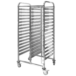 Stainless steel pallet trolley 74x55x170cm