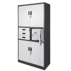 Office filing cabinet with safe 90cm