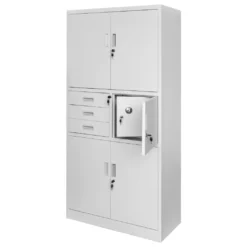 Office filing cabinet with safe 90cm